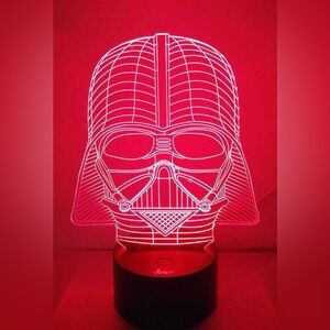 Darth Vader 3D Glow LED Lamp Art
